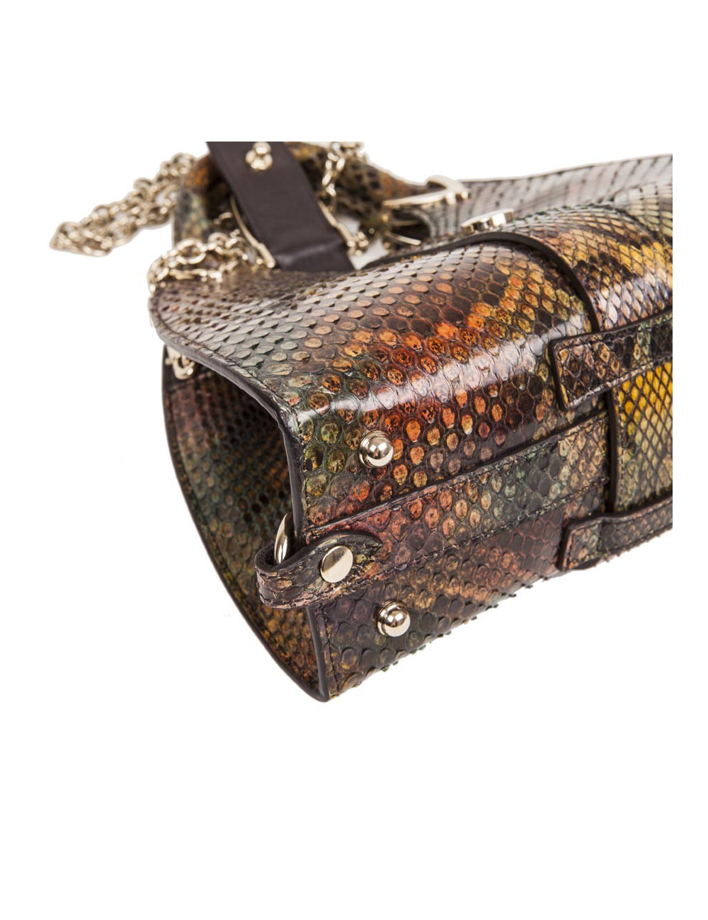 Sac GUCCI en python vert