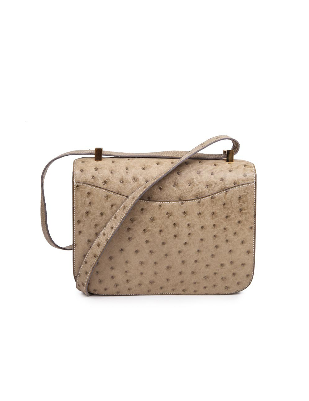 Sac Constance HERMES en autruche sable