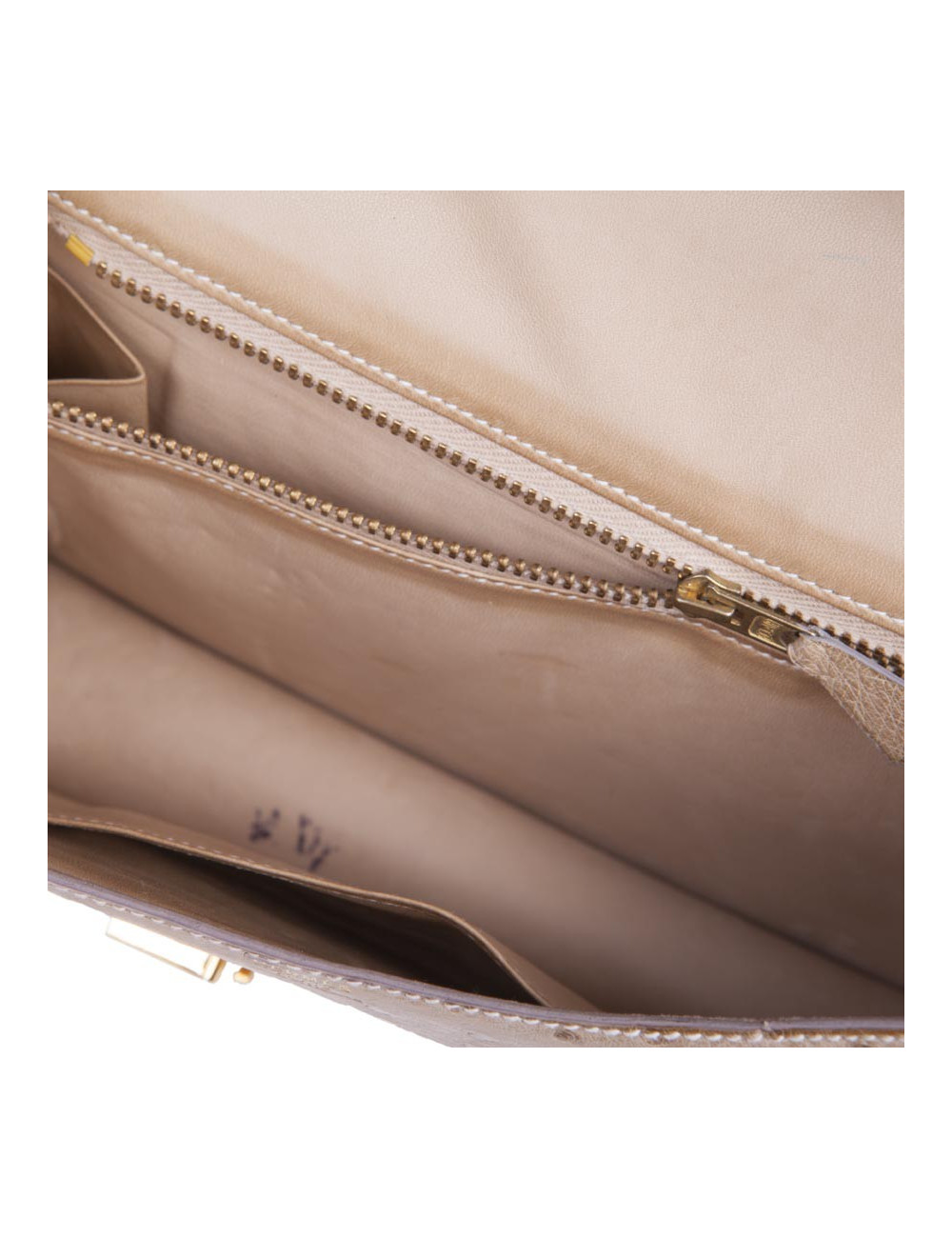 Sac Constance HERMES en autruche sable