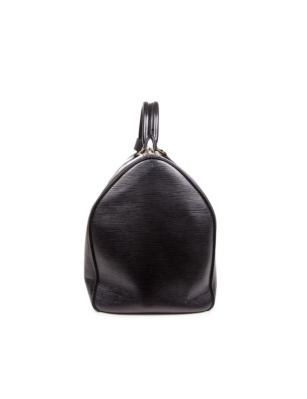 Sac Keepall  60 LOUIS VUITTON vintage cuir épi noir