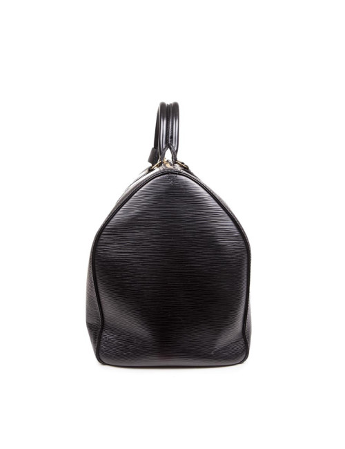 Sac Keepall  60 LOUIS VUITTON vintage cuir épi noir