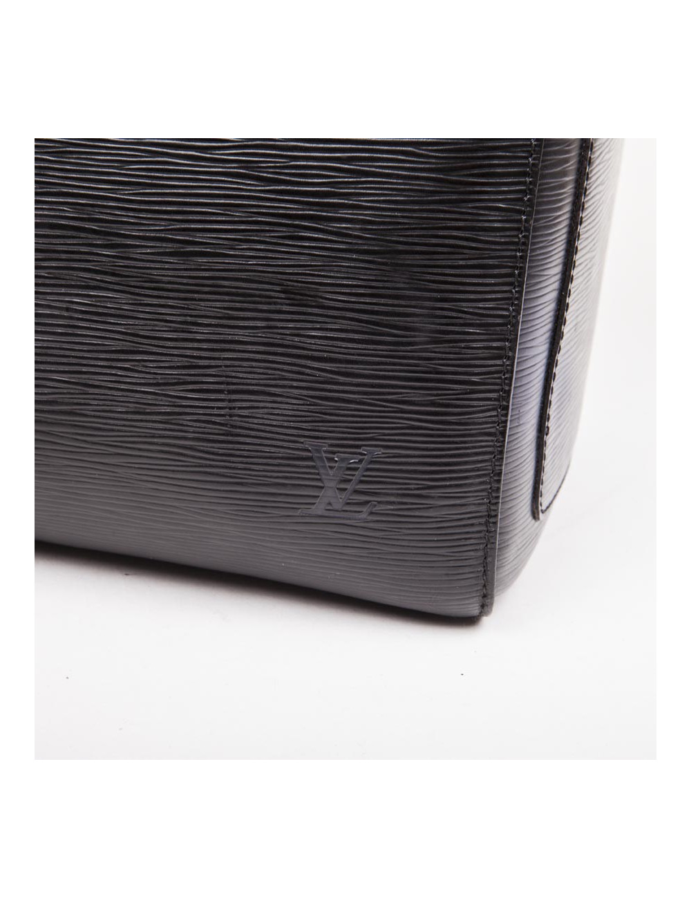 Sac Keepall  60 LOUIS VUITTON vintage cuir épi noir