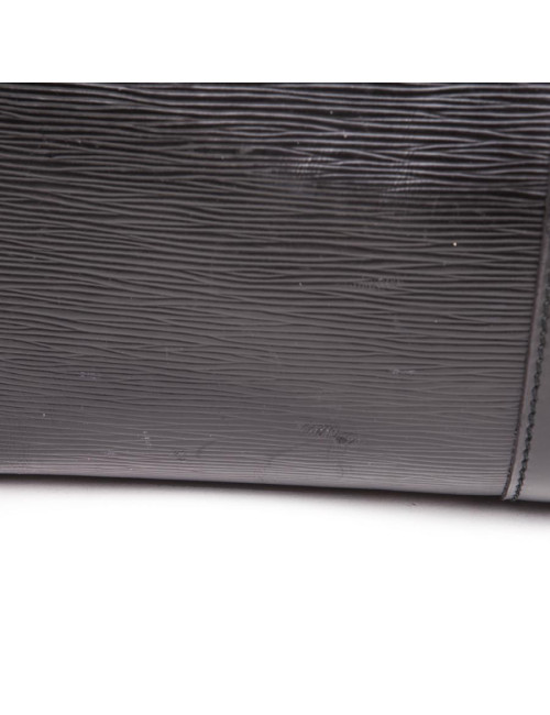 Sac Keepall  60 LOUIS VUITTON vintage cuir épi noir