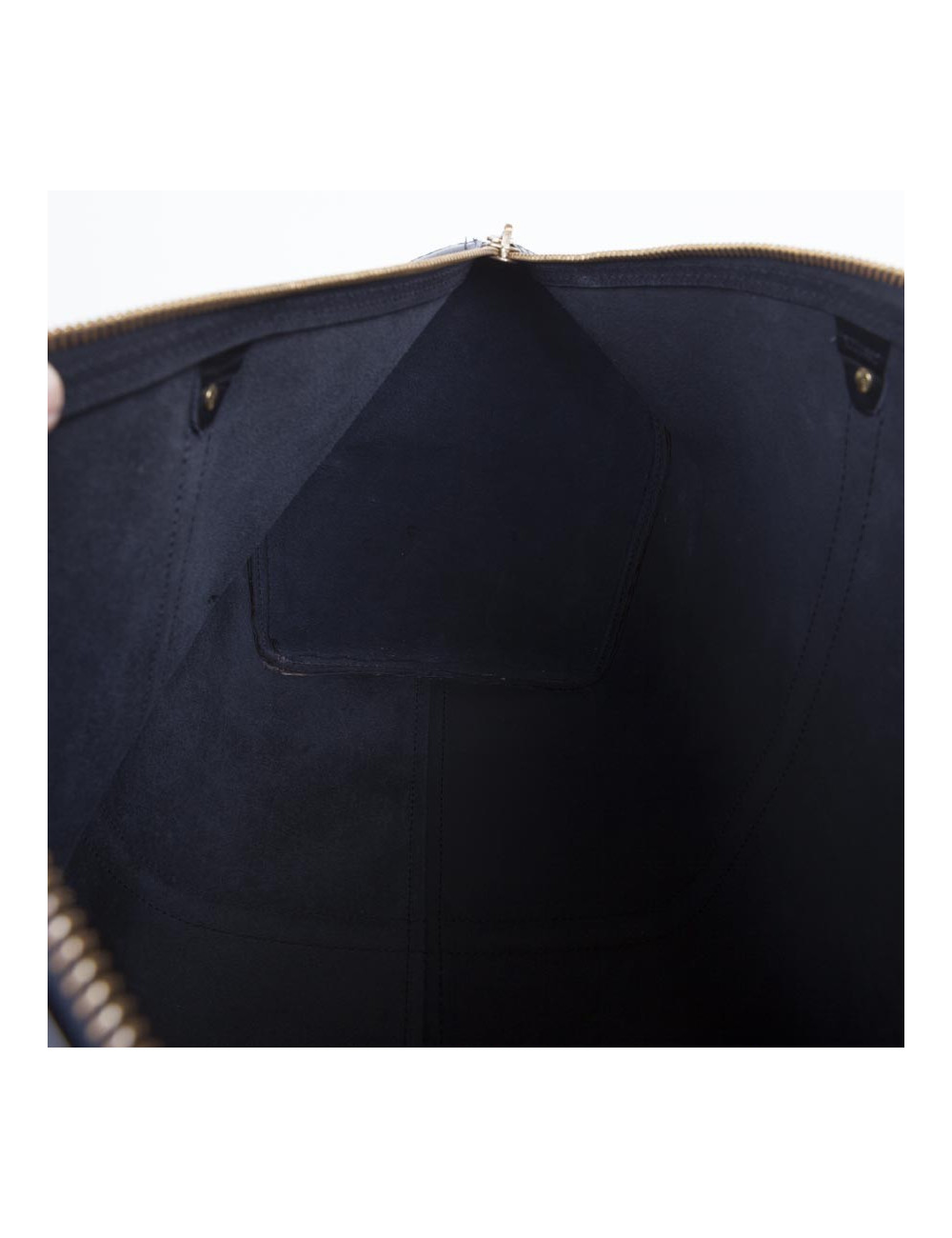 Sac Keepall  60 LOUIS VUITTON vintage cuir épi noir