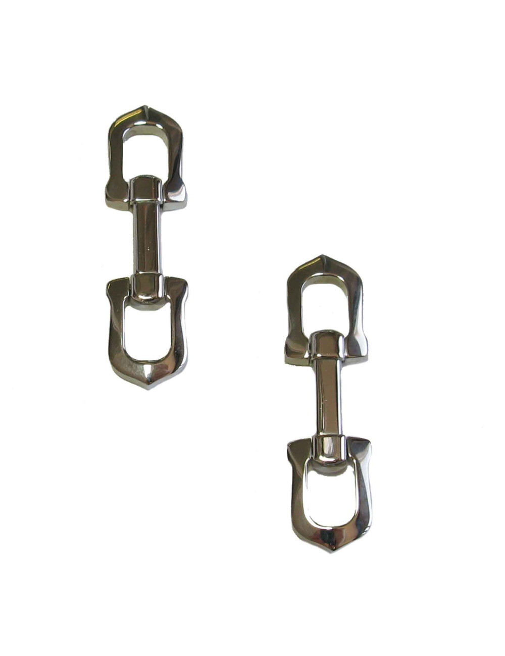 Boutons de manchette CARTIER  en argent massif