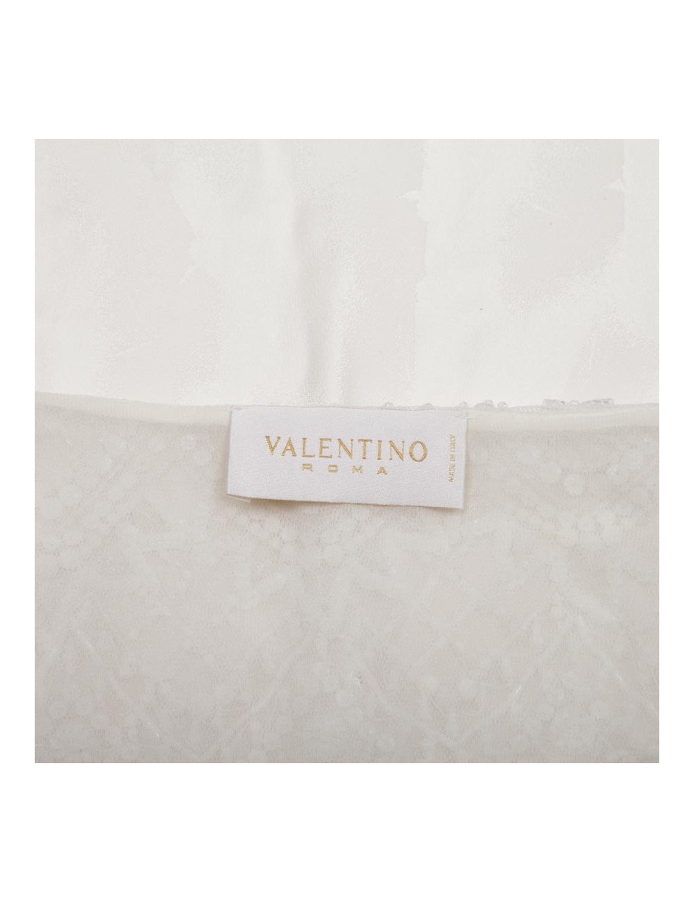 Jupe VALENTINO broderies et sequins blancs
