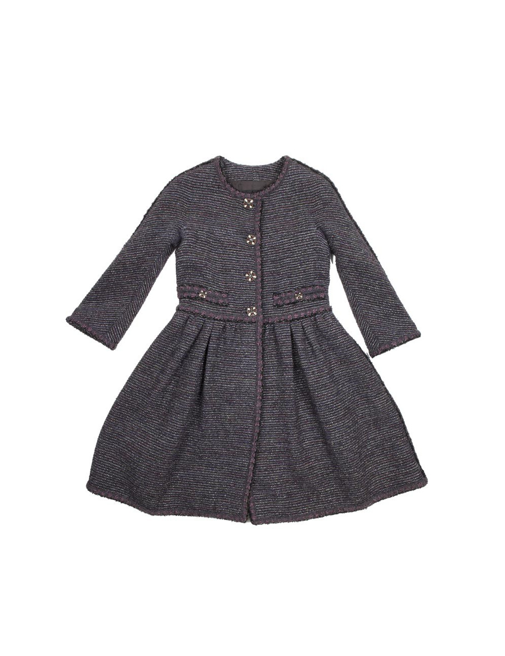 Robe manteau CHANEL T 34 FR  "Paris-