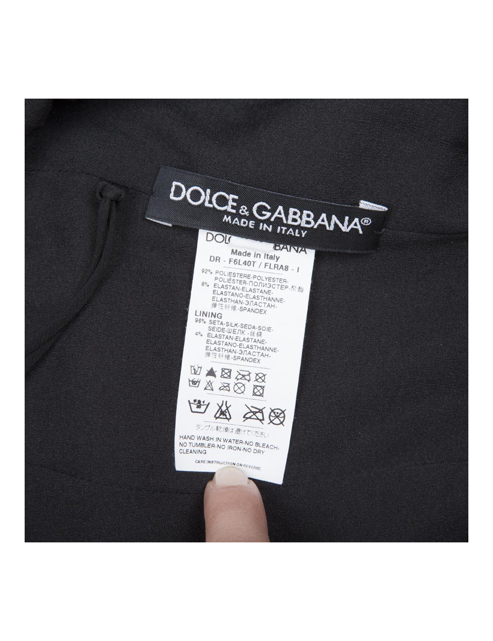 Robe DOLCE GABBANA T 38 FR noire à paillettes