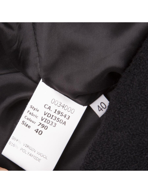 Veste VIKTOR & ROLF T 40 sans manches en laine noire 