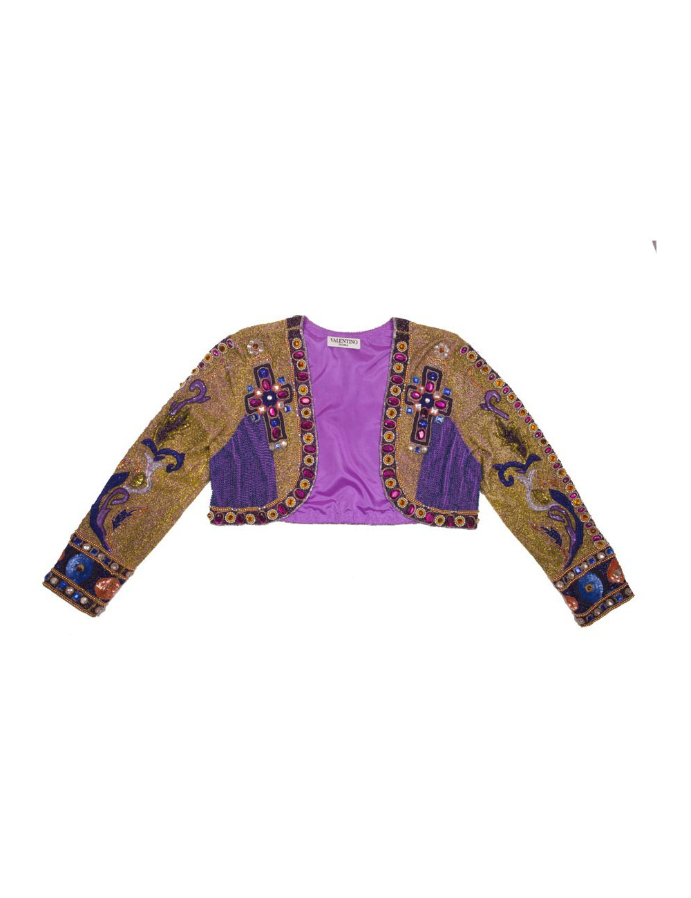 Veste VALENTINO sequins multicolores vintage 