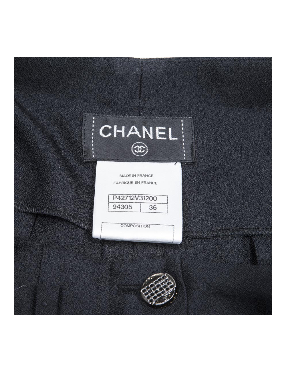 Jupe-short CHANEL noire T 36