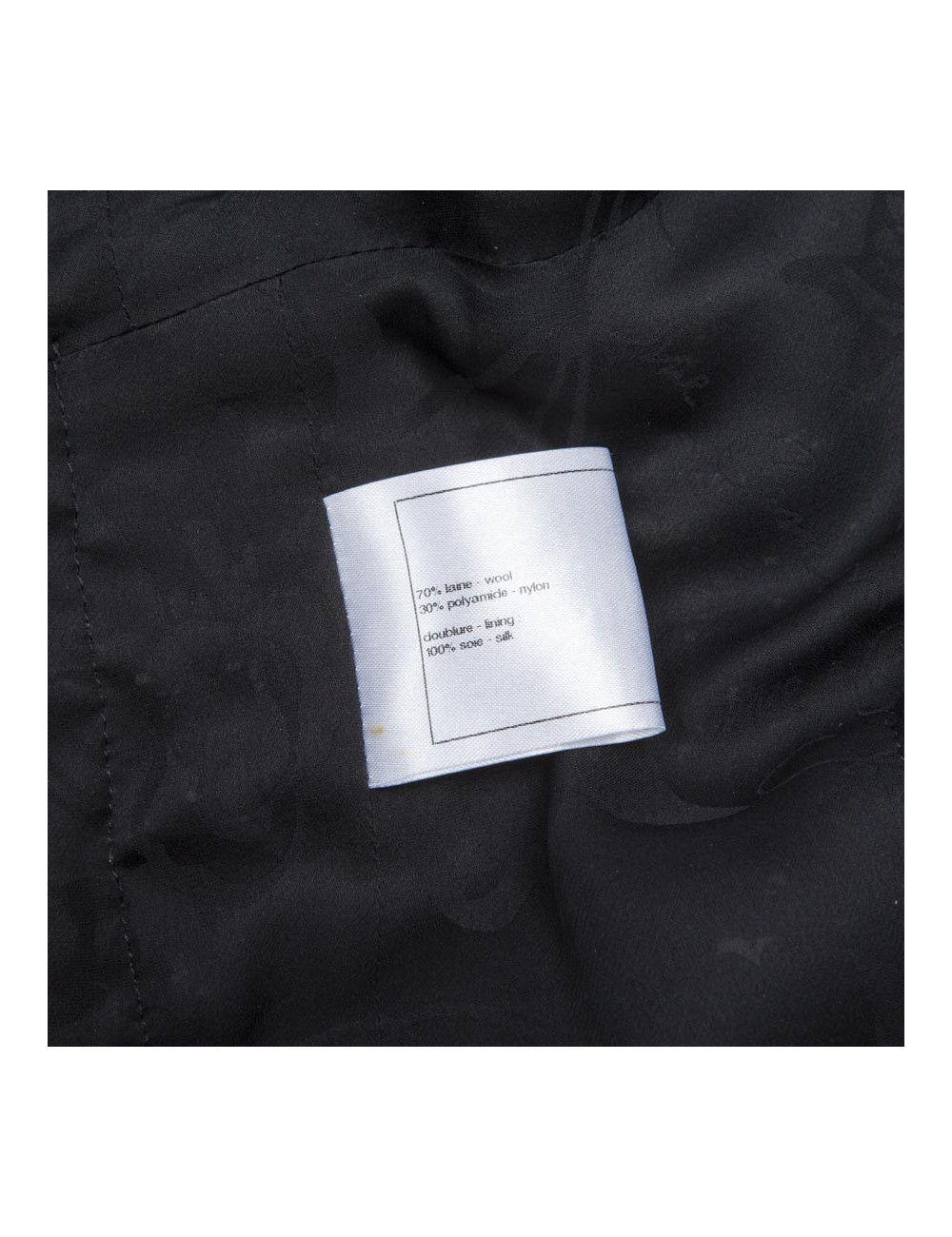 Ensemble CHANEL T 36 tweed gris et blanc