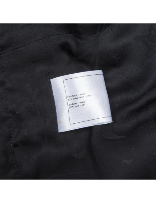 Ensemble CHANEL T 36 tweed gris et blanc