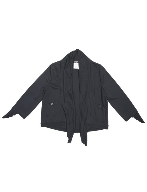 CHANEL T 40 cardigan in black viscose