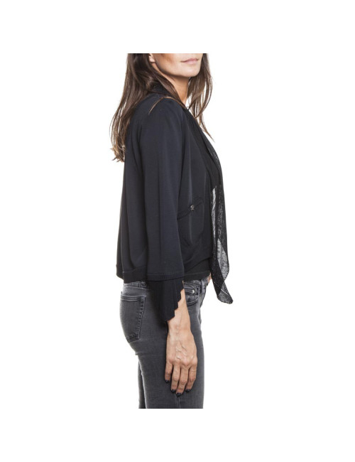 CHANEL T 40 cardigan in black viscose
