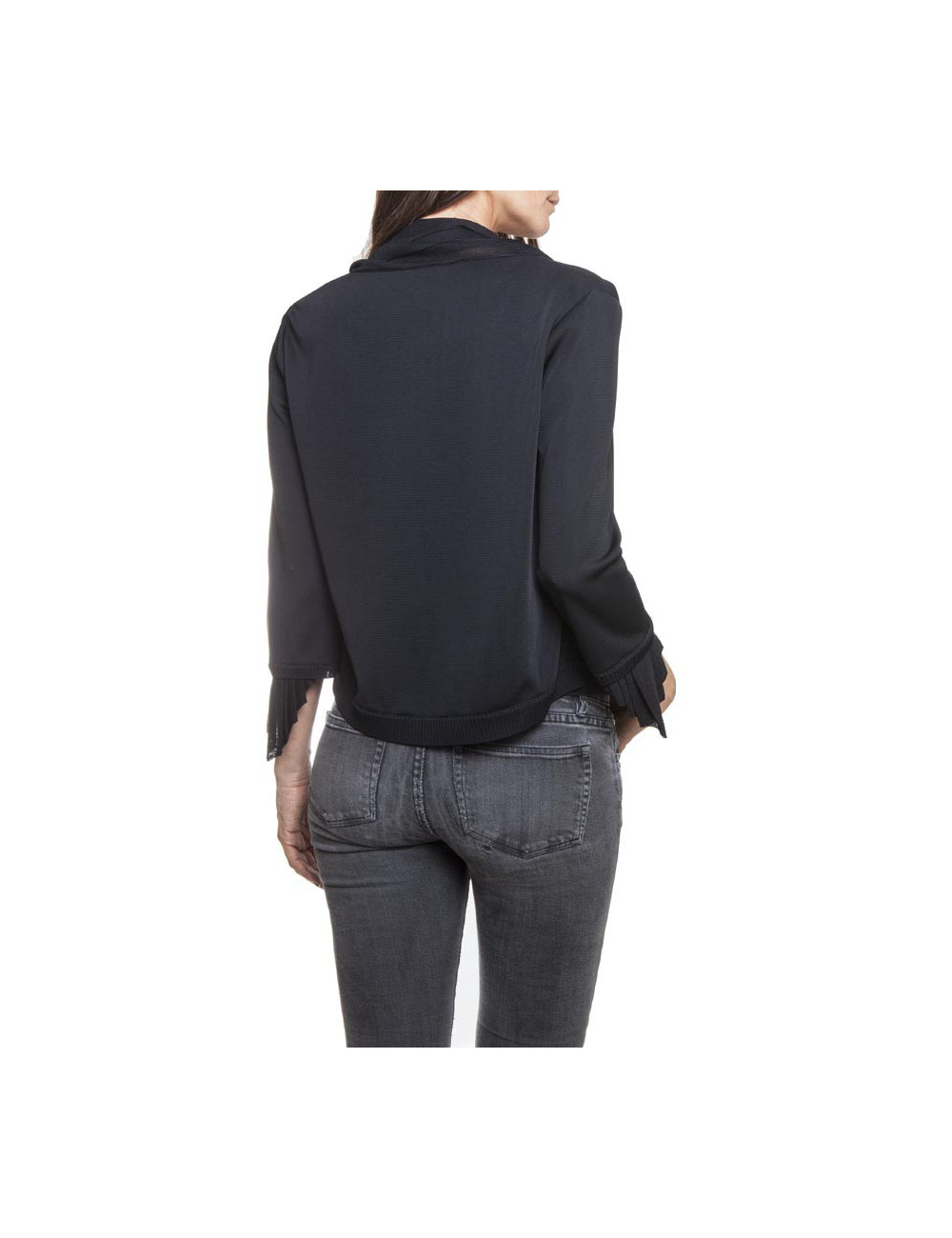 CHANEL T 40 cardigan in black viscose