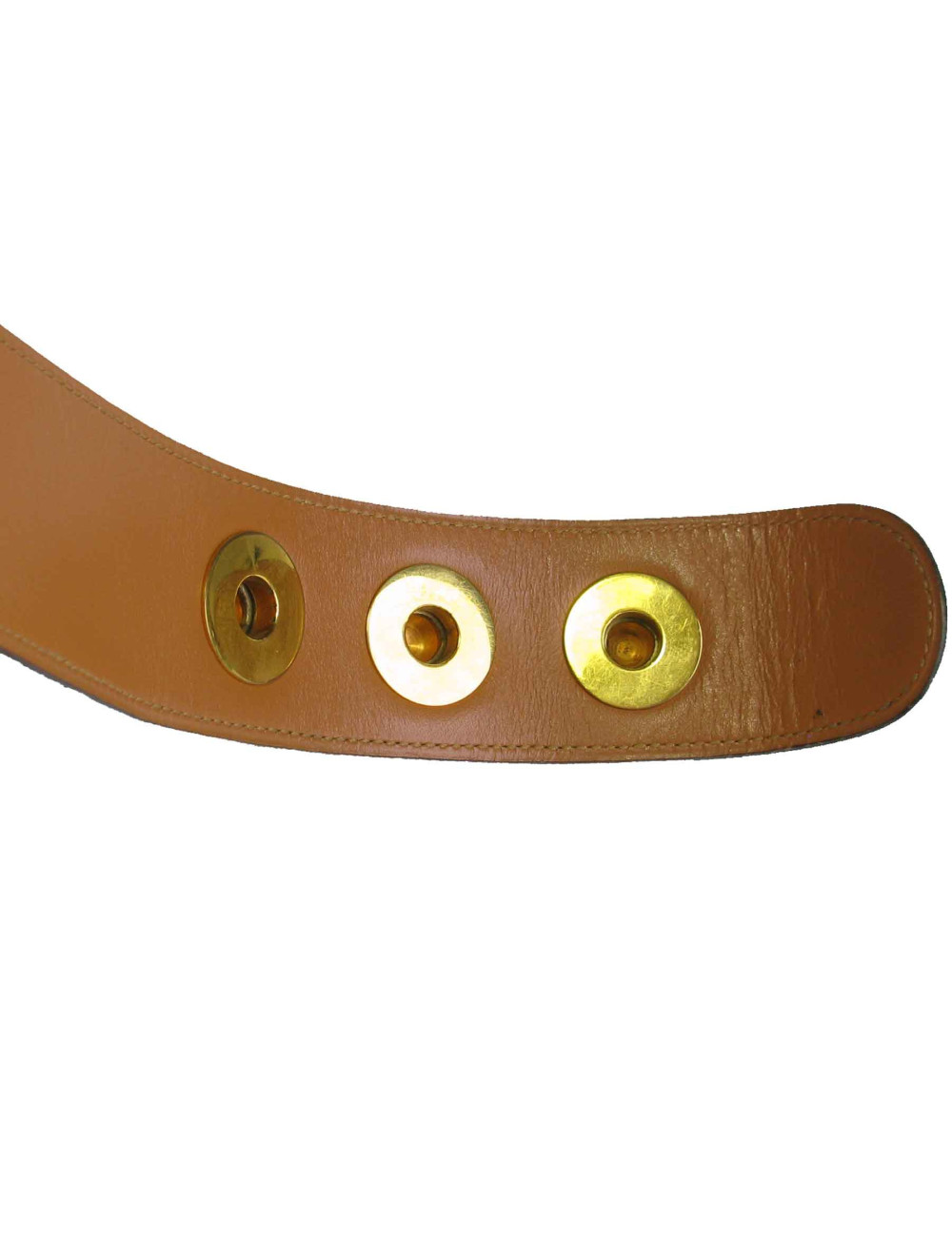 HERMES 'Piano' belt in black box leather