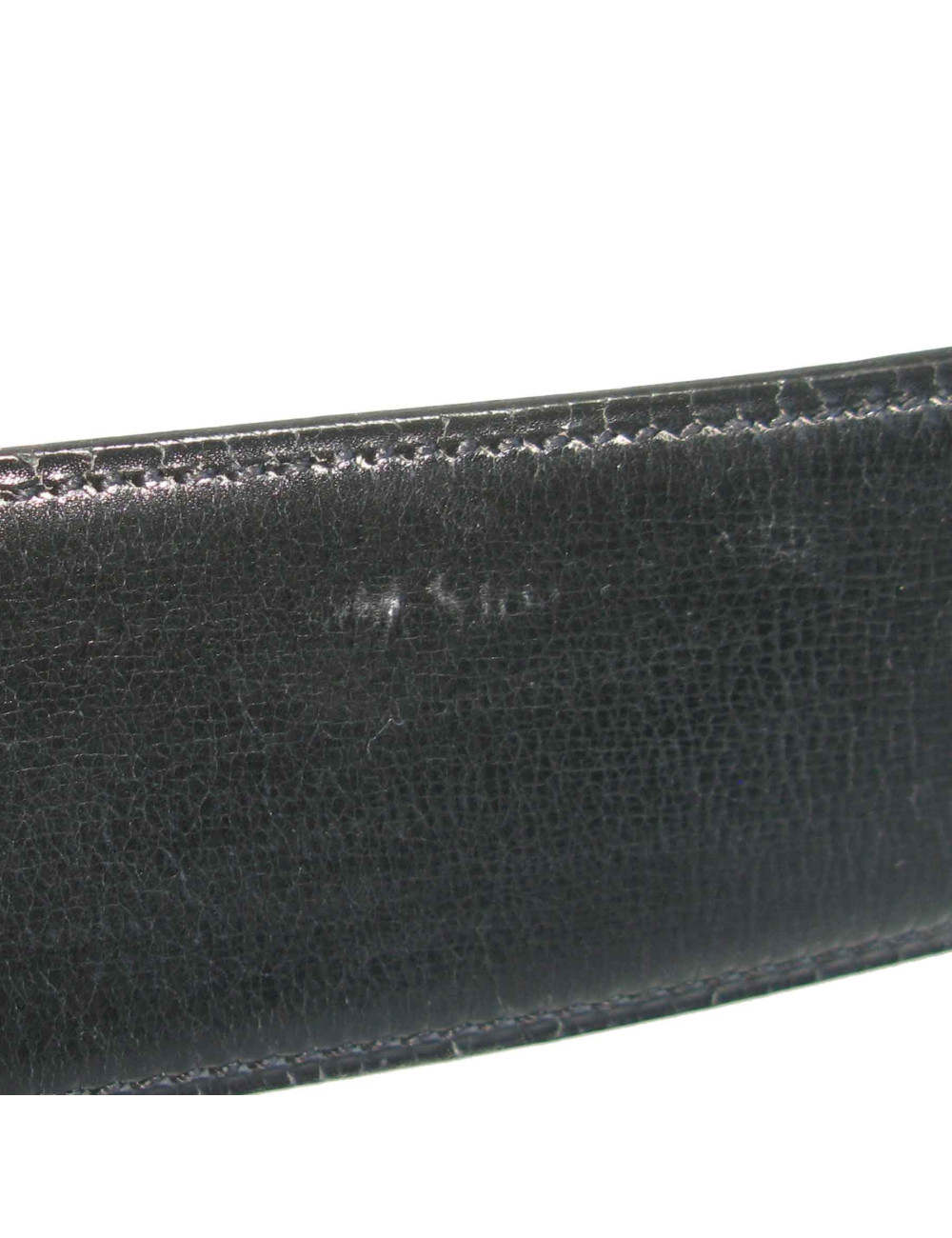 HERMES 'Piano' belt in black box leather