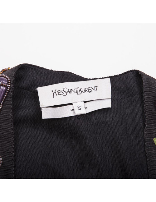 Ensemble YVES SAINT LAURENT TS top et jupe noire