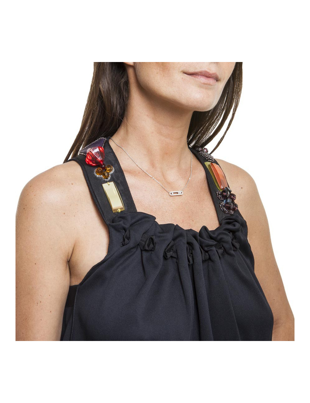 Ensemble YVES SAINT LAURENT TS top et jupe noire