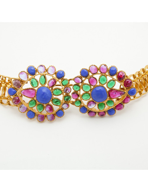 GRIPOIX chain belt with byzantine buckle