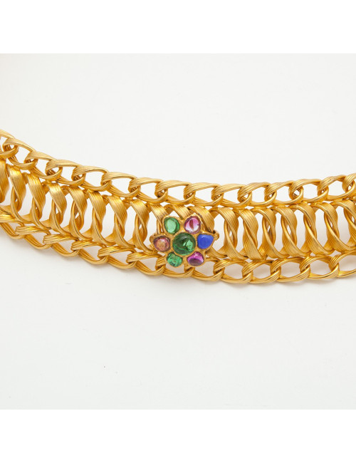 GRIPOIX chain belt with byzantine buckle