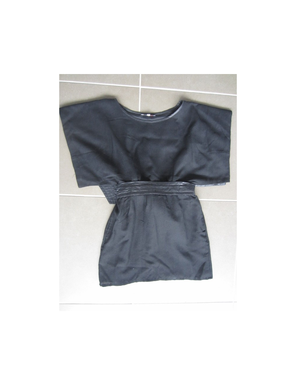 Robe Paul & Joe noire ceinture satinée