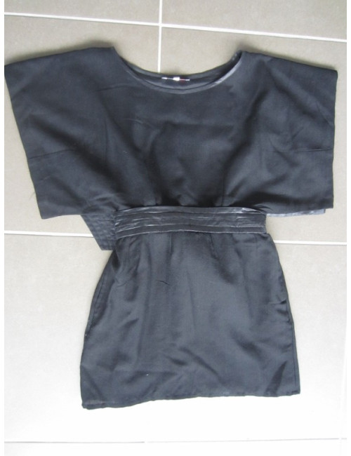 Robe Paul & Joe noire ceinture satinée