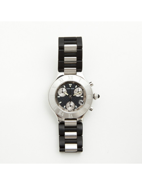 Montre  21 CARTIER Chronoscaph acier Homme
