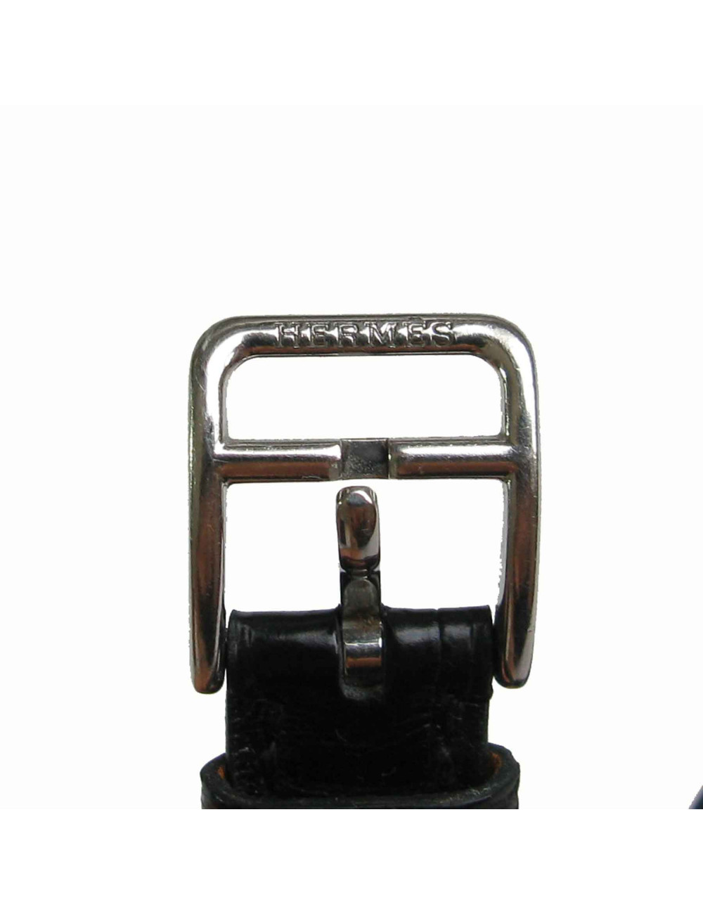 HERMES watch model 'Cape Cod' small model with black mississipi alligato bracelet