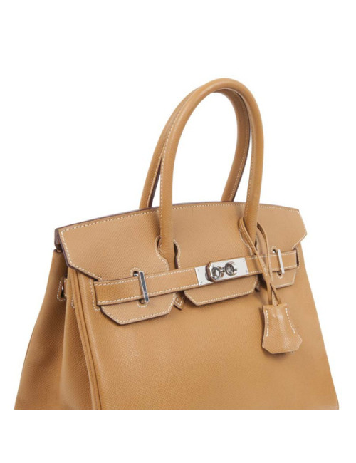 Birkin 30 HERMES en cuir epsom gold H