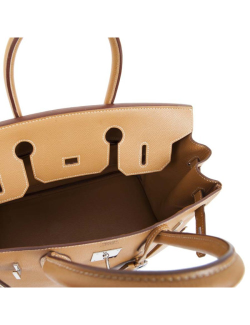 Birkin 30 HERMES en cuir epsom gold H
