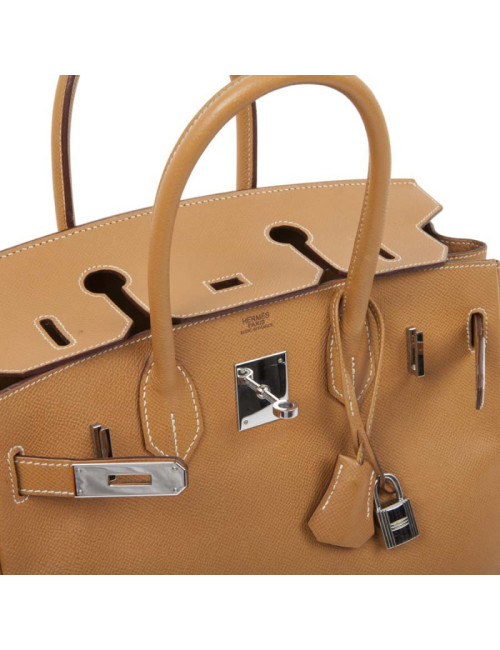 Birkin 30 HERMES en cuir epsom gold H