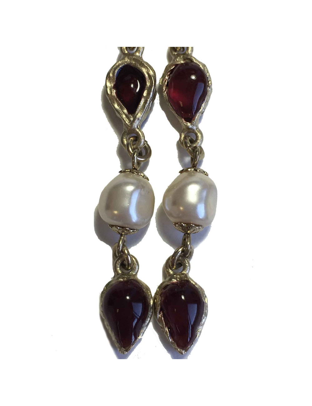 Boucles d'oreille clips CHANEL "Paris-Bombay"