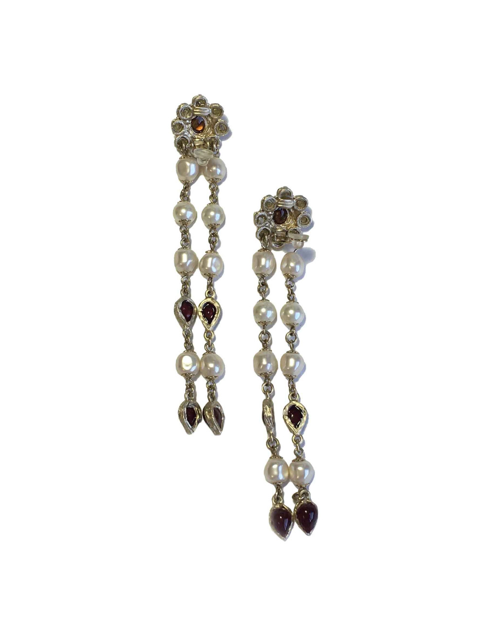 Boucles d'oreille clips CHANEL "Paris-Bombay"