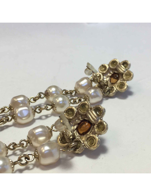 Boucles d'oreille clips CHANEL "Paris-Bombay"