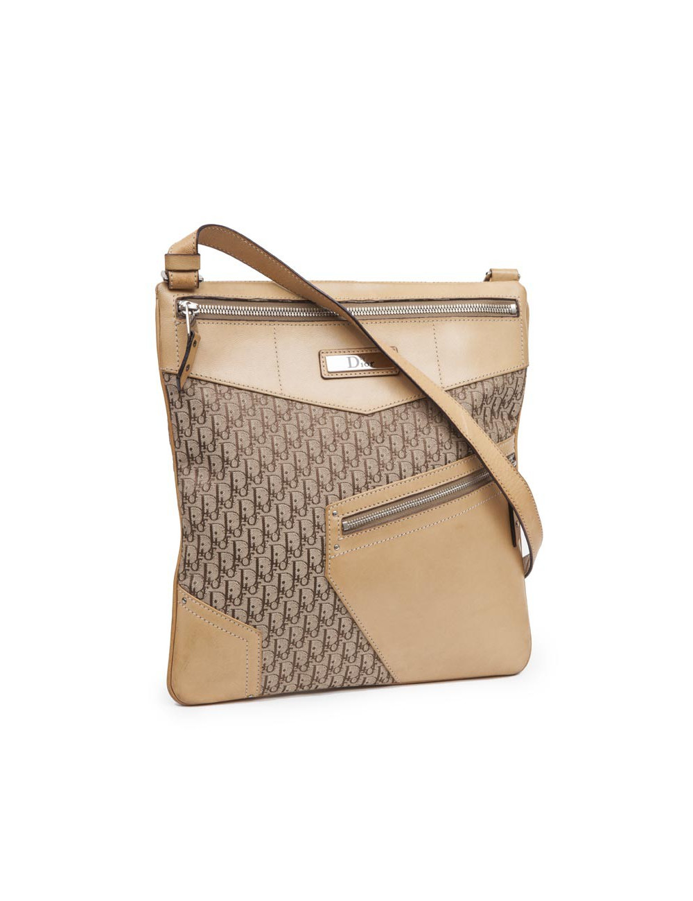 Sacoche DIOR toile et cuir monogram