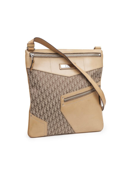 Sacoche DIOR toile et cuir monogram