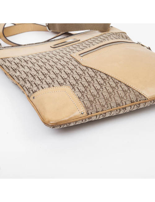 DIOR Bag in beige canvas and leather