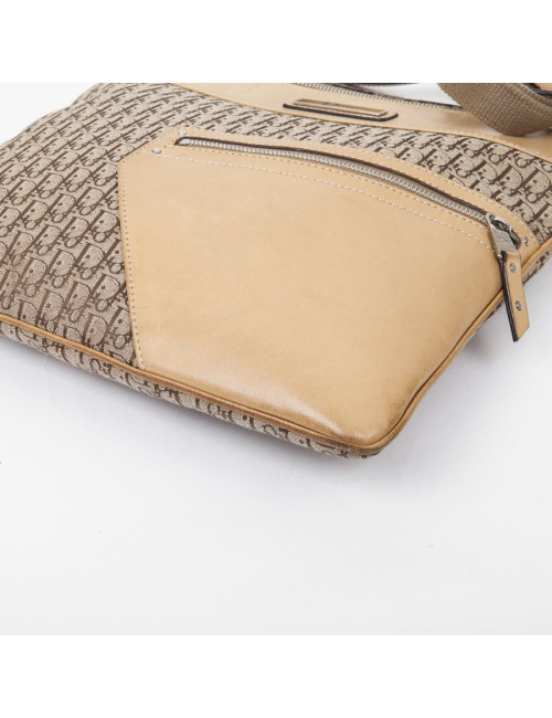 DIOR Bag in beige canvas and leather