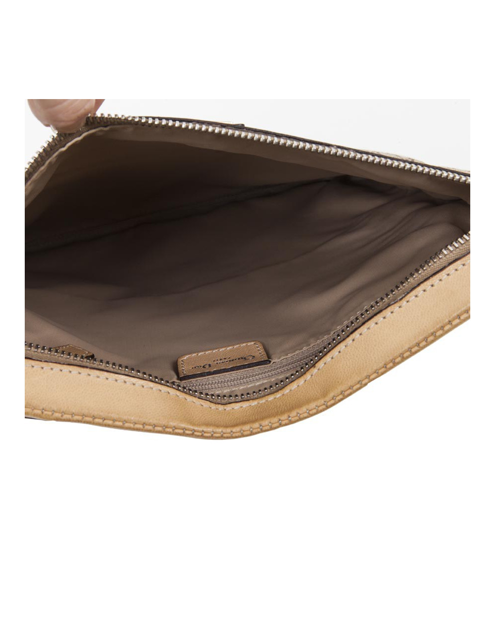 DIOR Bag in beige canvas and leather