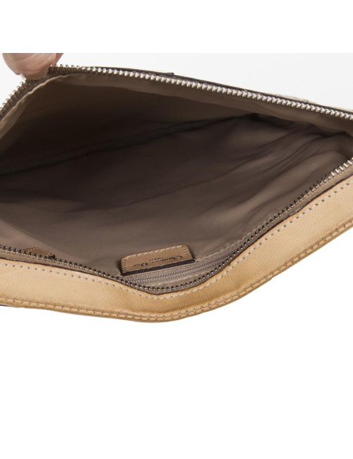 DIOR Bag in beige canvas and leather