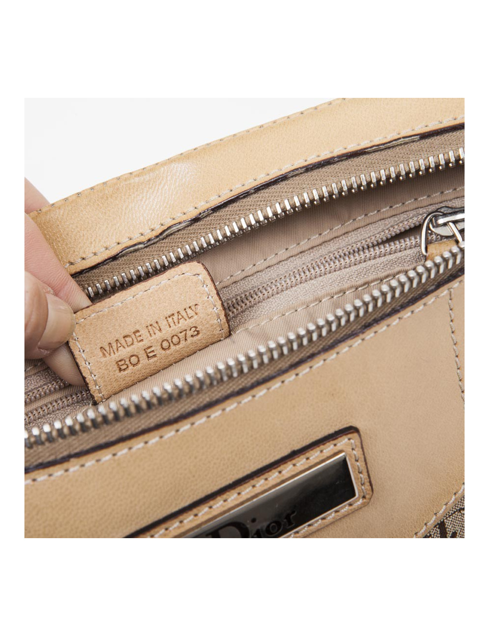 Sacoche DIOR toile et cuir monogram