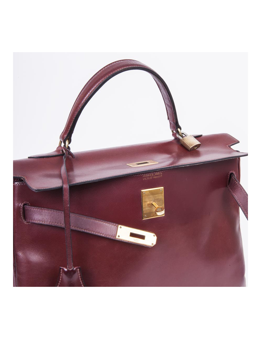 Sac Kelly  35 HERMES "24 Faubourg" en cuir box 