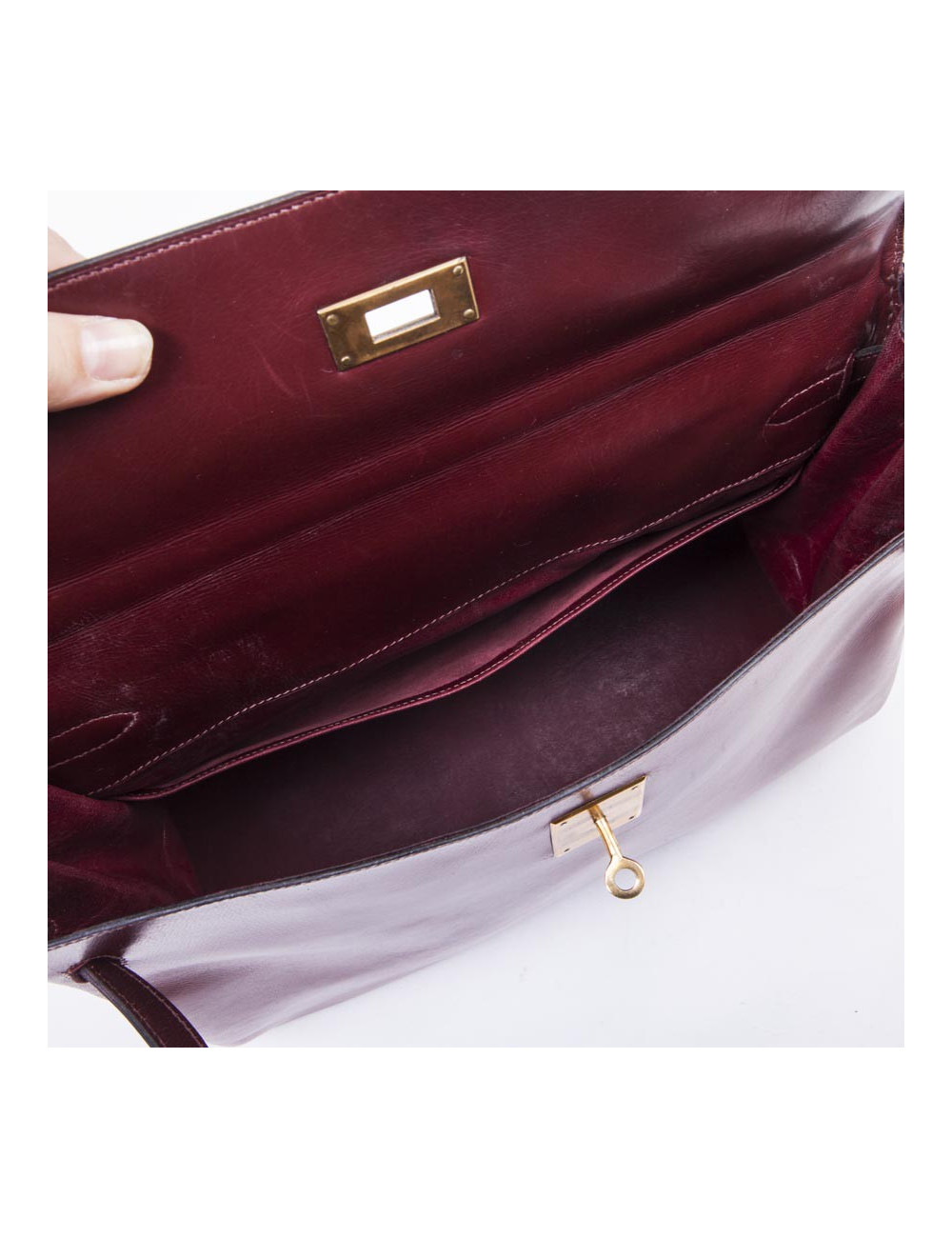 Sac Kelly  35 HERMES "24 Faubourg" en cuir box 