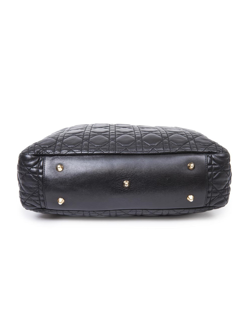 Sac cabas DIOR en cuir matelassé noir