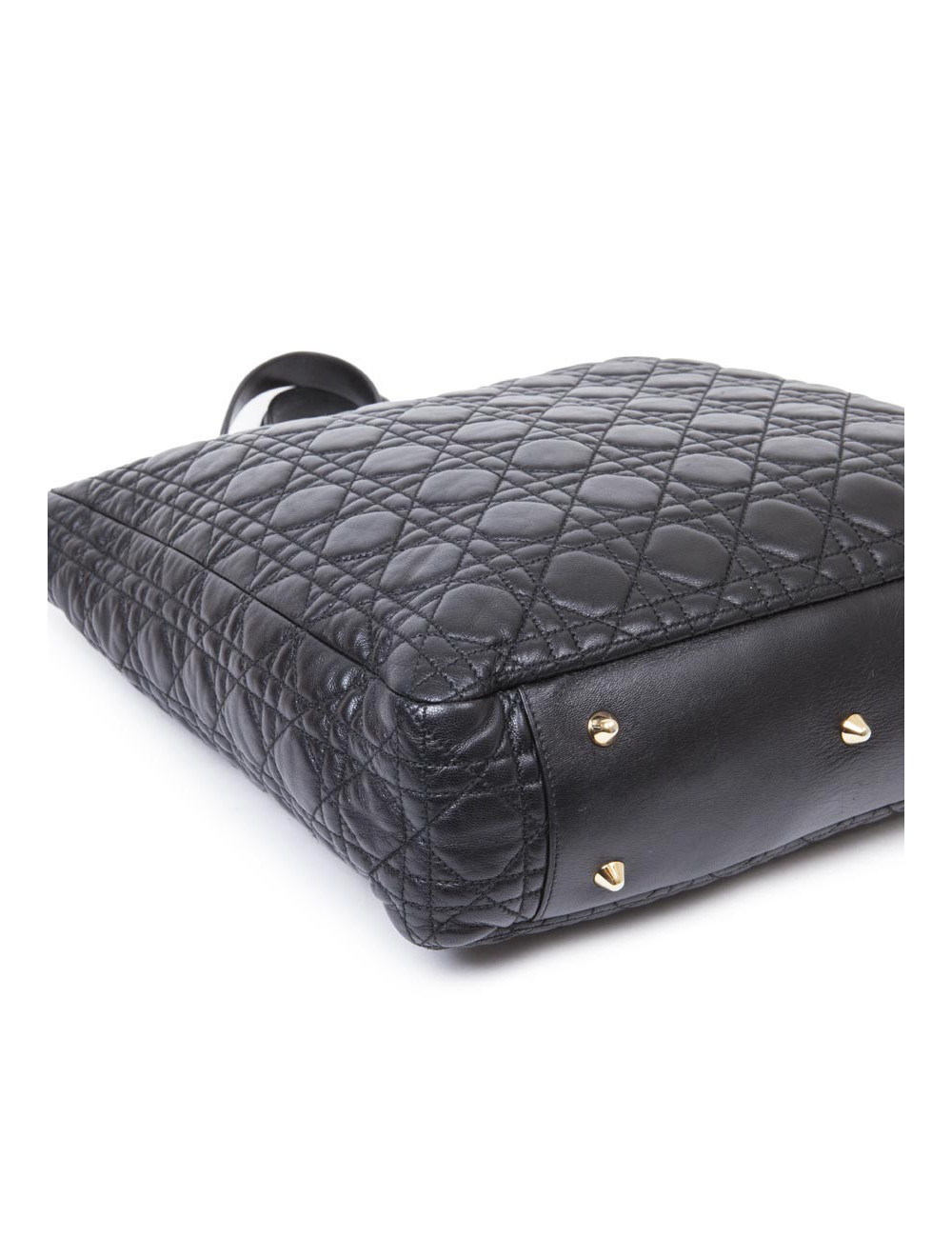 Sac cabas DIOR en cuir matelassé noir