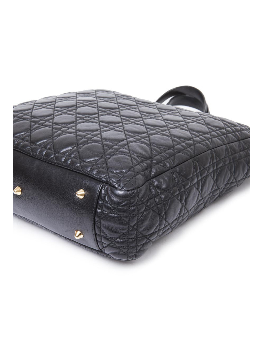 Sac cabas DIOR en cuir matelassé noir