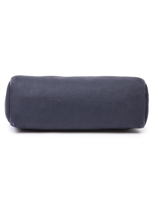 Sac Herbag HERMES en toile bleu nuit et naturel