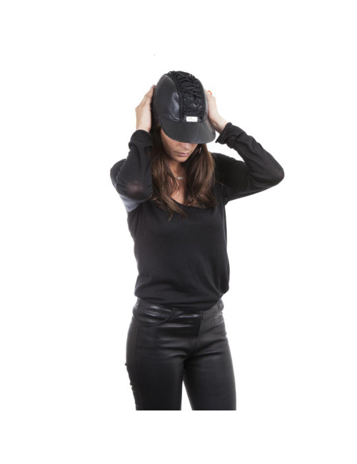 Casquette DIOR T 57 cuir noir